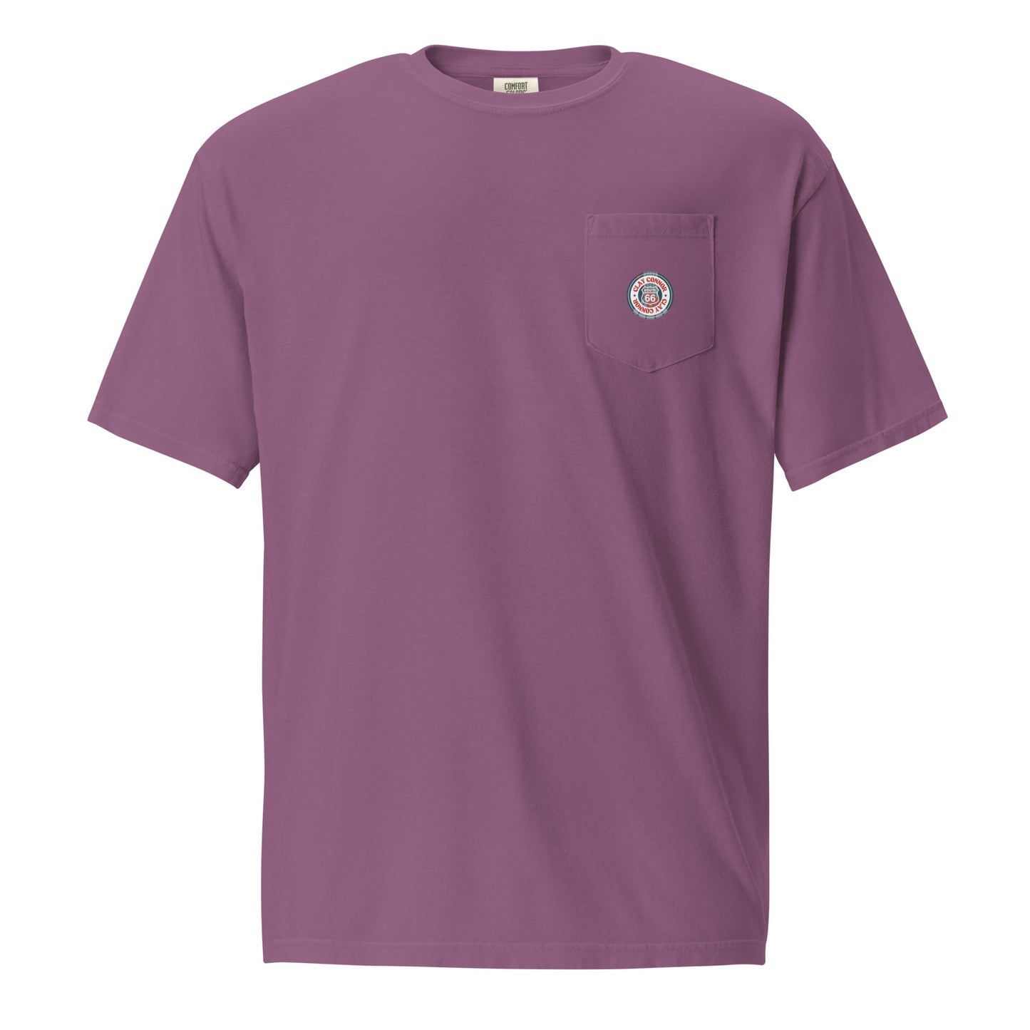 Unisex garment-dyed pocket t-shirt Never Give Out Back