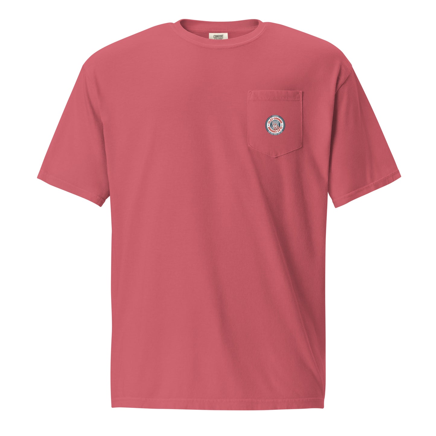 Unisex garment-dyed pocket t-shirt Logo Back